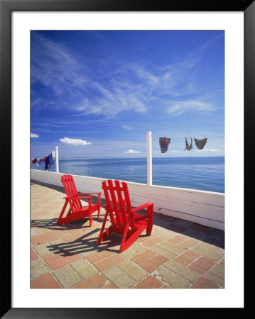Red Beach Chairs, Cape Cod, Ma by Walter Bibikow Pricing Limited Edition Print image