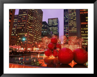 New York City At Christmas At Night, Ny by Rudi Von Briel Pricing Limited Edition Print image