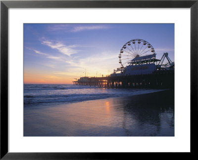 Pier Sunset, Santa Monica, Ca by Mark Gibson Pricing Limited Edition Print image