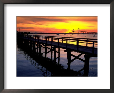 Newport Harbor And Newport Bridge, Ri by James Lemass Pricing Limited Edition Print image
