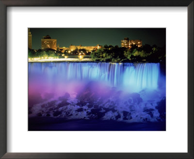 Niagara Falls With Blue Light, Ny by Rudi Von Briel Pricing Limited Edition Print image