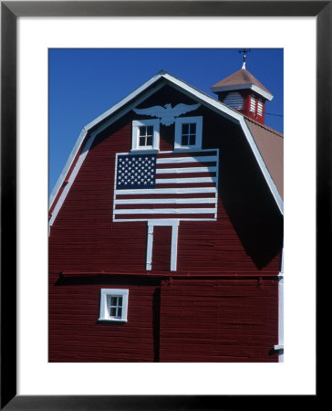 Barn With American Flag, Palouse County, Wa by Christopher Jacobson Pricing Limited Edition Print image