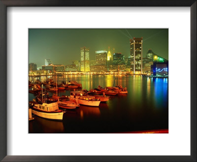 Inner Harbor At Dusk, Baltimore, Md by Mark Gibson Pricing Limited Edition Print image