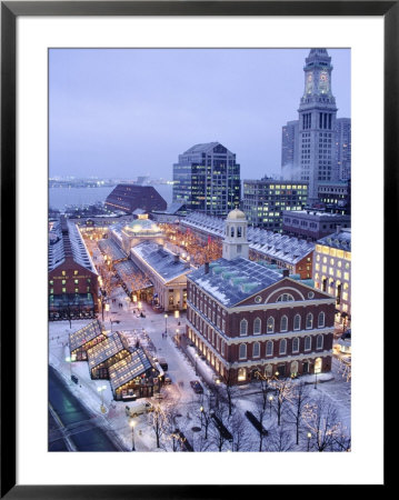 Quincy Market, Faneuil Hall, Boston, Ma by James Lemass Pricing Limited Edition Print image