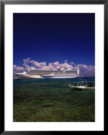 Cruise Ship, Cozumel, Mexico by Walter Bibikow Pricing Limited Edition Print image