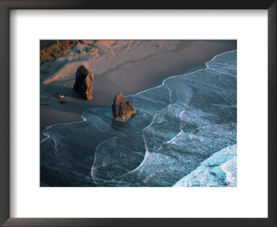 Aerial Of Beach With Rocks On South Oregon Coast by Payne Anderson Pricing Limited Edition Print image