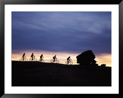 Mountain Biking Slickrock Trail, Utah by Allen Russell Pricing Limited Edition Print image