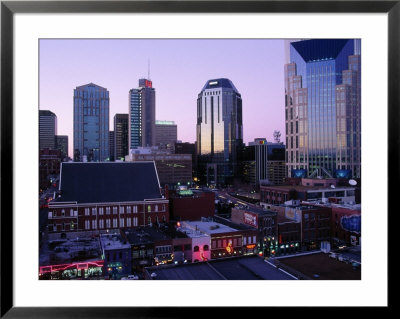 Music Row, Ryman Auditorium And Skyline by Barry Winiker Pricing Limited Edition Print image