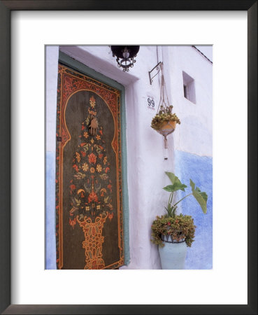 Door In Oudayas Casbah, Rabat, Morocco by Michele Burgess Pricing Limited Edition Print image