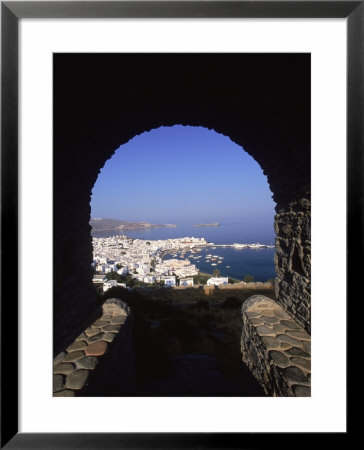 Archway From Town Castle, Mykonos, Greece by Walter Bibikow Pricing Limited Edition Print image