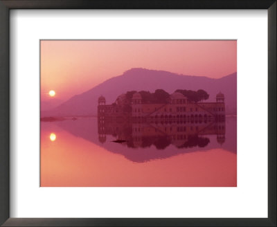 Water Palace At Sunrise Jaipur, Rajasthan, India by Michele Burgess Pricing Limited Edition Print image