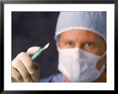 Surgeon With Scalpel by Charlie Borland Pricing Limited Edition Print image