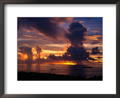 Sunset Over Harbor, Saipan by Francie Manning Pricing Limited Edition Print image