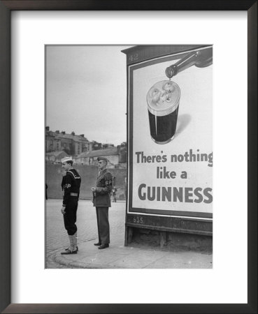 Navy/Marine Shore Patrolmen On Duty At Railway Station Near Us Naval Operations Base by David Scherman Pricing Limited Edition Print image