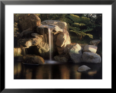 Sun Shining On Rocks And Small Waterfall by Jack Boyd Pricing Limited Edition Print image