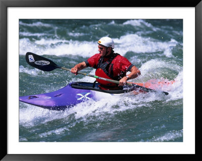 Whitewater Kayaking, Deschutes River, Or by Eric Sanford Pricing Limited Edition Print image