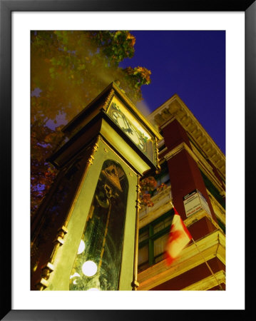 Gastown Steam Clock On Corner Of Water And Cambie St, Vancouver, Canada by Ryan Fox Pricing Limited Edition Print image