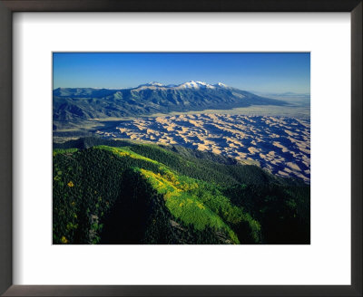 Wind Shaped Dunes Beneath The Sangre De Cristo Mountains, Great Sand Dunes National Monument by Jim Wark Pricing Limited Edition Print image