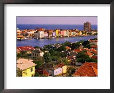 Town Buildings And Harbour, Willemstad, Netherlands Antilles by Jerry Alexander Pricing Limited Edition Print image