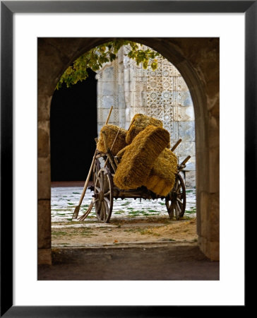 Archway Surrounding Ancient Hay Wagon, Sarai, Caravan, Turkey by Joe Restuccia Iii Pricing Limited Edition Print image
