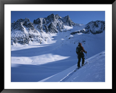 A Cross Country Skier In The Selkirk Mountains by Jimmy Chin Pricing Limited Edition Print image