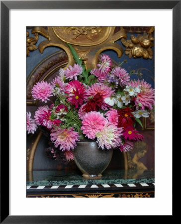 Chateau De Cormatin And Flowers On Inlay Chest, Burgundy, France by Lisa S. Engelbrecht Pricing Limited Edition Print image