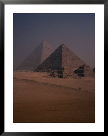 Morning Mist Over Pyramids, Cairo, Egypt by Chris Mellor Pricing Limited Edition Print image