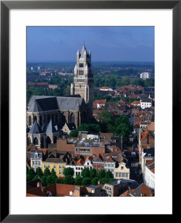 The Rooftops Of Bruges And The Landmark Tower Of 13Th Century St. Salvatorskathedral, Belgium by Doug Mckinlay Pricing Limited Edition Print image