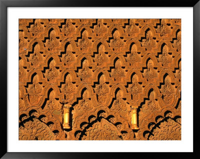 Typical Lozenge Motif Carved From Cedarwood, Morocco by Frances Linzee Gordon Pricing Limited Edition Print image