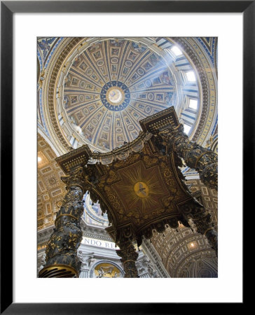 Detail Of Bernini's Baroque Baldachin, St Peter's Basilica, Rome, Italy by Michele Falzone Pricing Limited Edition Print image