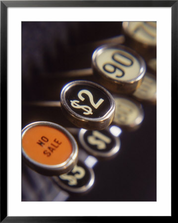 Close-Up Of Cash Register Keys by Dennis Lane Pricing Limited Edition Print image