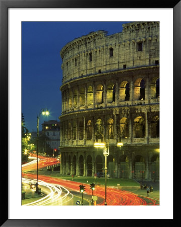 Colosseum At Night, Rome, Italy by Peter Adams Pricing Limited Edition Print image