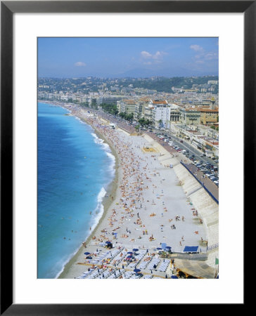 View Over The Beach And Nice, Cote D'azur, Alpes-Maritimes, Provence, France, Europe by Firecrest Pictures Pricing Limited Edition Print image
