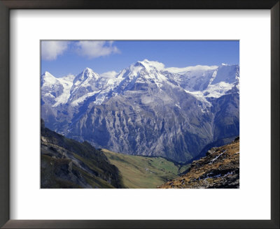 Eiger, Monch, Jungfrau Mountains, Bernese Oberland, Swiss Alps, Switzerland, Europe by Andrew Sanders Pricing Limited Edition Print image