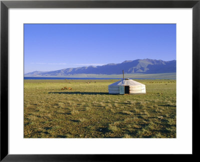 Nomad Camp, Uureg Nuur Lake, Uvs, Mongolia by Bruno Morandi Pricing Limited Edition Print image