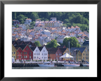 View Towards Bryggen, Bergen, Norway, Scandinavia, Europe by G Richardson Pricing Limited Edition Print image