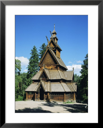 Stave Church, Folk Museum, Bygdoy, Oslo, Norway, Scandinavia, Europe by G Richardson Pricing Limited Edition Print image