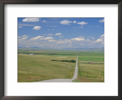 Road Across Prairie Wheatlands, South Of Calgary, Alberta, Canada by Anthony Waltham Pricing Limited Edition Print image