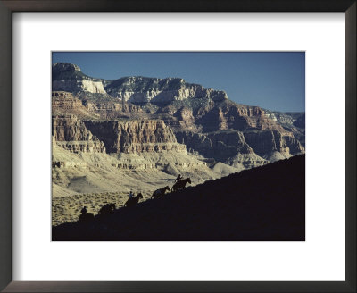 Mules Carry Visitors To The Grand Canyon by W. E. Garrett Pricing Limited Edition Print image