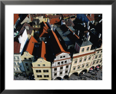 Rooftops Of Historic Buildings Lining Old Town Square, Prague, Czech Republic by Richard Nebesky Pricing Limited Edition Print image