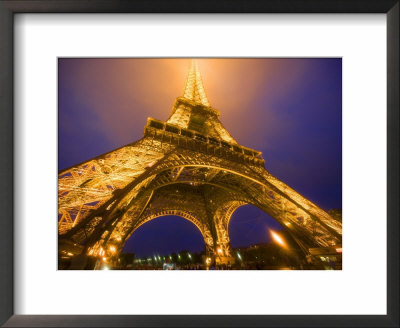 Base Of Eiffel Tower At Night, Paris, France by Jim Zuckerman Pricing Limited Edition Print image