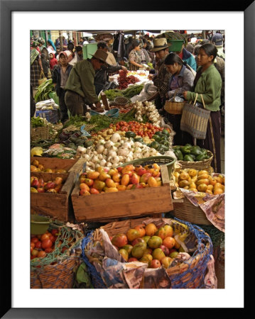 People Purchasing Produce During Market Day, Nebaj, Guatemala by Dennis Kirkland Pricing Limited Edition Print image