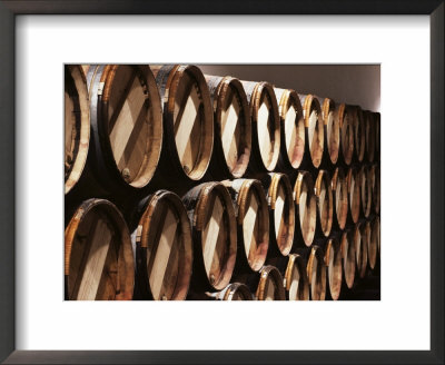 Casks In Cellar, Chateau Lynch Bages, Pauillac, Medoc, Cote D'or, Burgundy, France by Michael Busselle Pricing Limited Edition Print image