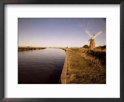 Stracey Arms Windpump, River Bure, Norfolk Broads, Norfolk, England, United Kingdom by David Hughes Pricing Limited Edition Print image