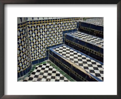 Detail Of Tilework In Palace In The Medina, Fes El Bali, Fez, Morocco, North Africa, Africa by Bruno Morandi Pricing Limited Edition Print image