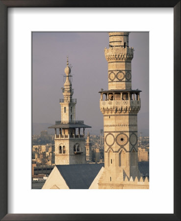 Minarets Of Omayade Mosque, Damascus, Syria, Middle East by Bruno Morandi Pricing Limited Edition Print image