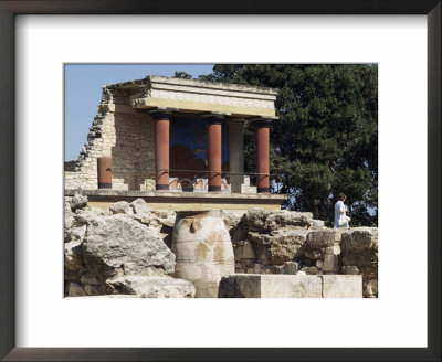 Reconstructed Palace Of King Minos, Knossos, Crete, Greece by Michael Short Pricing Limited Edition Print image