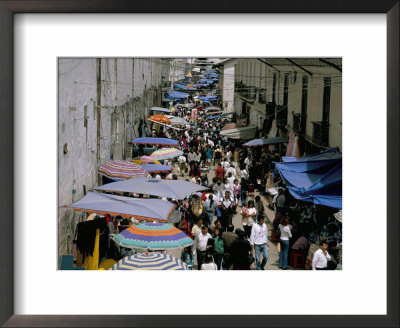 Street Market, Old Town, Quito, Ecuador, South America by Jane Sweeney Pricing Limited Edition Print image
