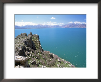 View From Akdamar Island Of Lake Van, Anatolia, Turkey, Eurasia by Adam Woolfitt Pricing Limited Edition Print image