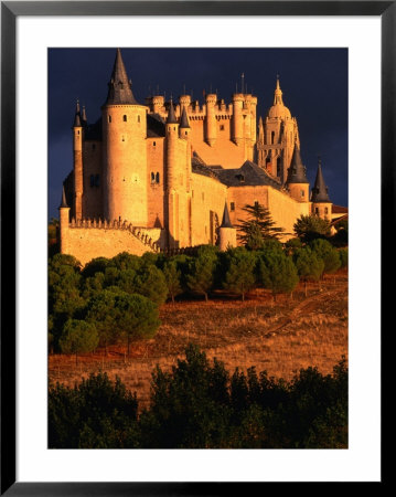 Exterior Of Alcazar On Stormy Day, Segovia, Spain by John Banagan Pricing Limited Edition Print image